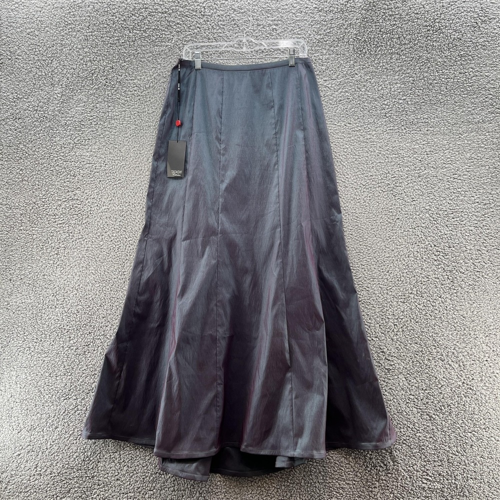 Tadashi Collection Skirt 14 Purple Blue Iridescent Trumpet Long Formal Maxi